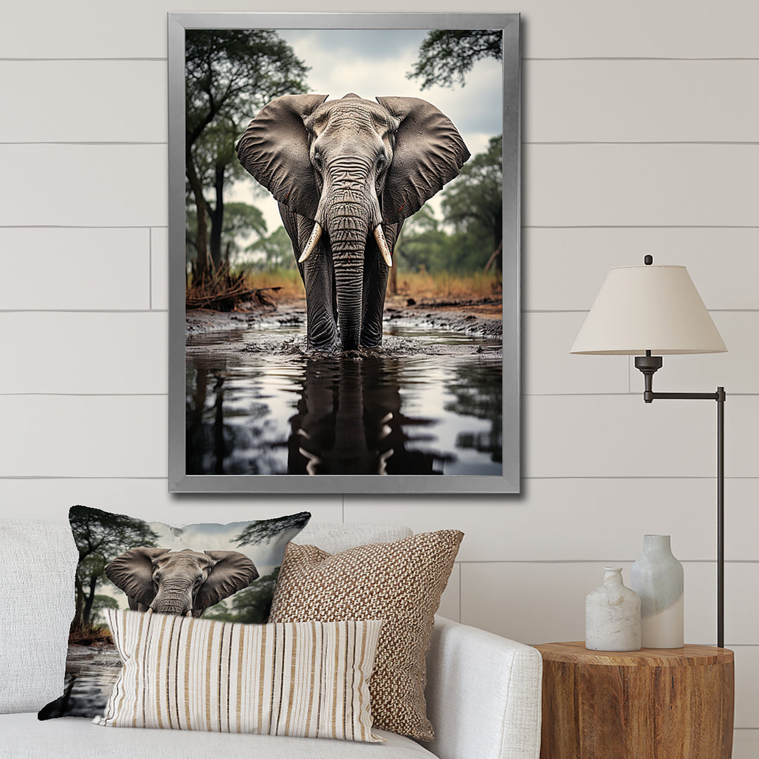 Elephant Majestic Reflections - Elephant Wall Decor