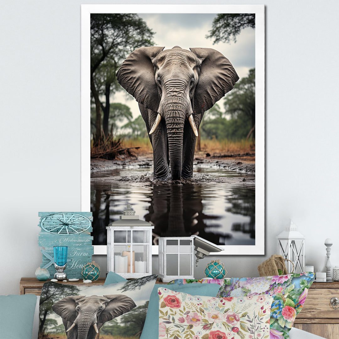 Elephant Majestic Reflections - Elephant Wall Decor