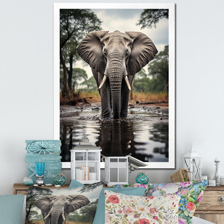 Elephant Majestic Reflections - Elephant Wall Decor