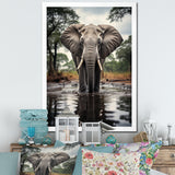 Elephant Majestic Reflections - Elephant Wall Decor