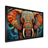 Elephant Tribal Majesty - Animals Canvas Wall Art