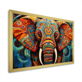 Elephant Tribal Majesty - Animals Canvas Wall Art