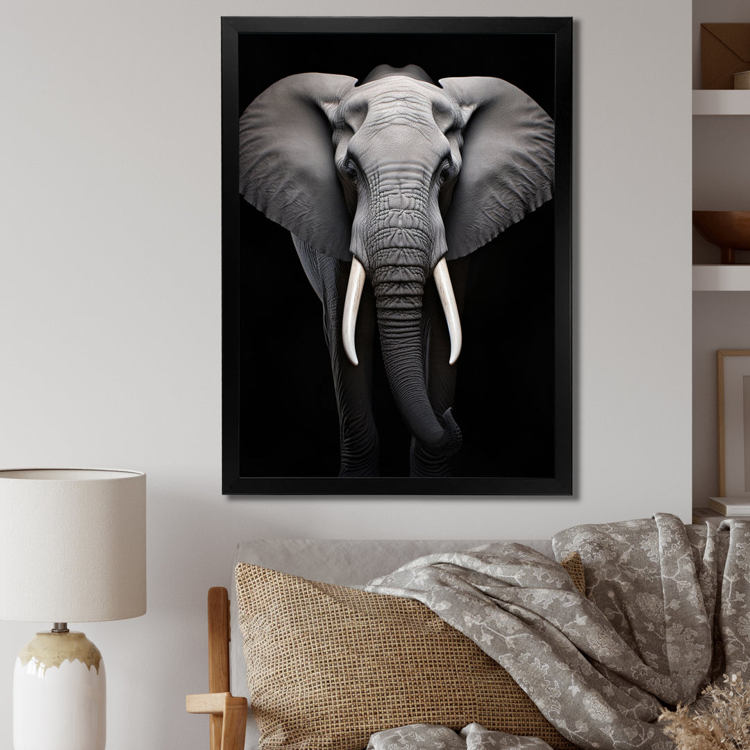 Elephant Tusked Elegance - Elephant Home Decor Art