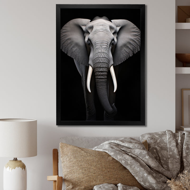 Elephant Tusked Elegance - Elephant Home Decor Art