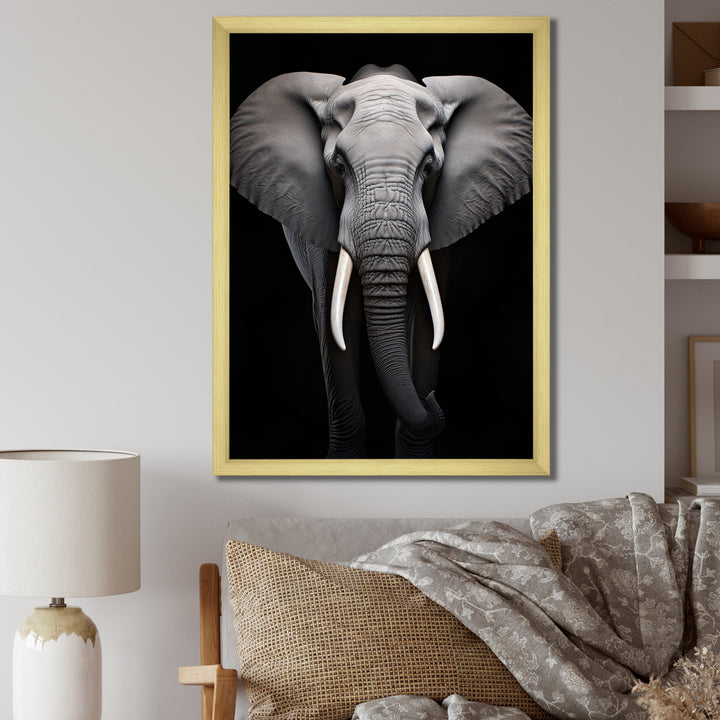 Elephant Tusked Elegance - Elephant Home Decor Art