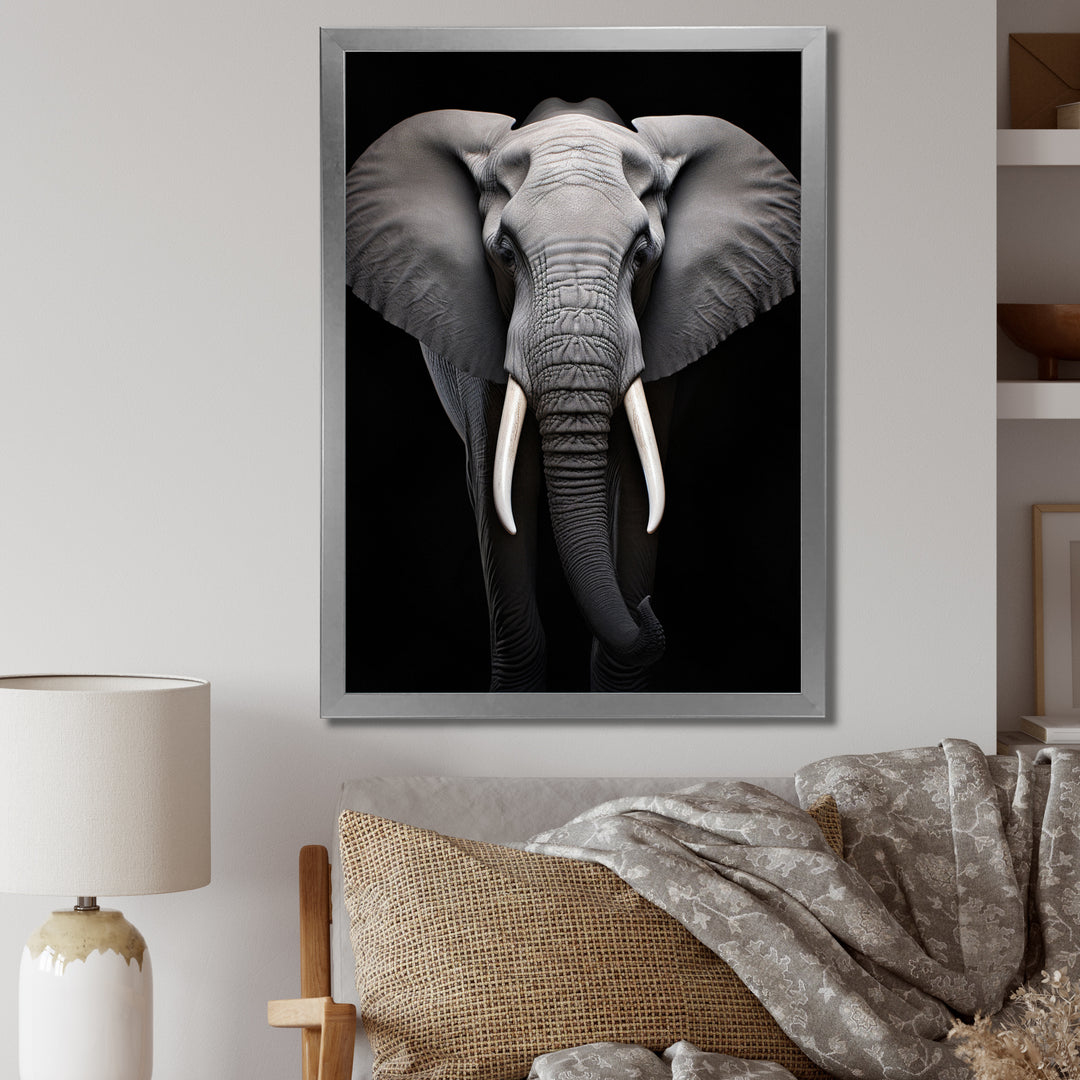 Elephant Tusked Elegance - Elephant Home Decor Art
