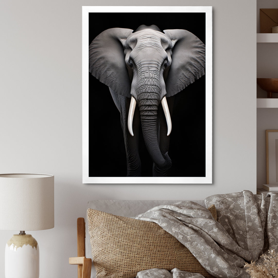 Elephant Tusked Elegance - Elephant Home Decor Art