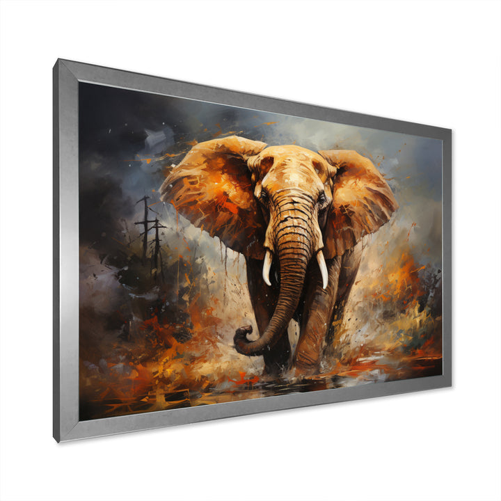 Elephant Wild Spirit - Elephant Canvas Wall Art