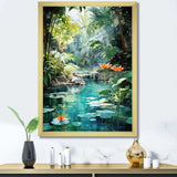 Emerald Oasis A Lush Green Landscape - Landscapes Canvas Wall Art