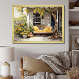 Farmhouse Yellow Country Comfort III - Landscapes Canvas Wall Art