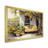 Farmhouse Yellow Country Comfort III - Landscapes Canvas Wall Art