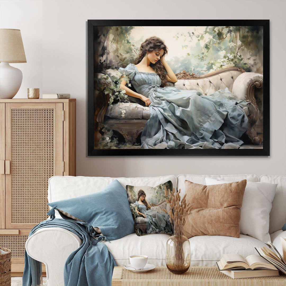 Fashion 1850S Suffused Portrait - Fashion Canvas Wall Art