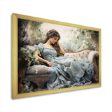 Fashion 1850S Suffused Portrait - Fashion Canvas Wall Art