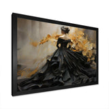 Fashion Elegance Unveiled Gold - Fashion Canvas Wall Art