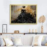 Fashion Elegance Unveiled Gold - Fashion Canvas Wall Art