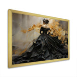 Fashion Elegance Unveiled Gold - Fashion Canvas Wall Art