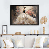 Fashion Pink Dress Elegance Unveiled III - Fashion Canvas Wall Art