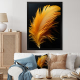 Orange Feather Elegance - Feathers Wall Decor