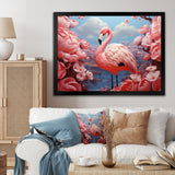 Pink Flamingo Flair - Flamingo Canvas Wall Art