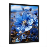 Blue Flower Cobalt Delight - Floral Canvas Wall Art