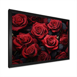 Red Black Rose Eternal Beauty IV - Floral Canvas Wall Art