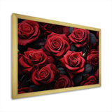 Red Black Rose Eternal Beauty IV - Floral Canvas Wall Art