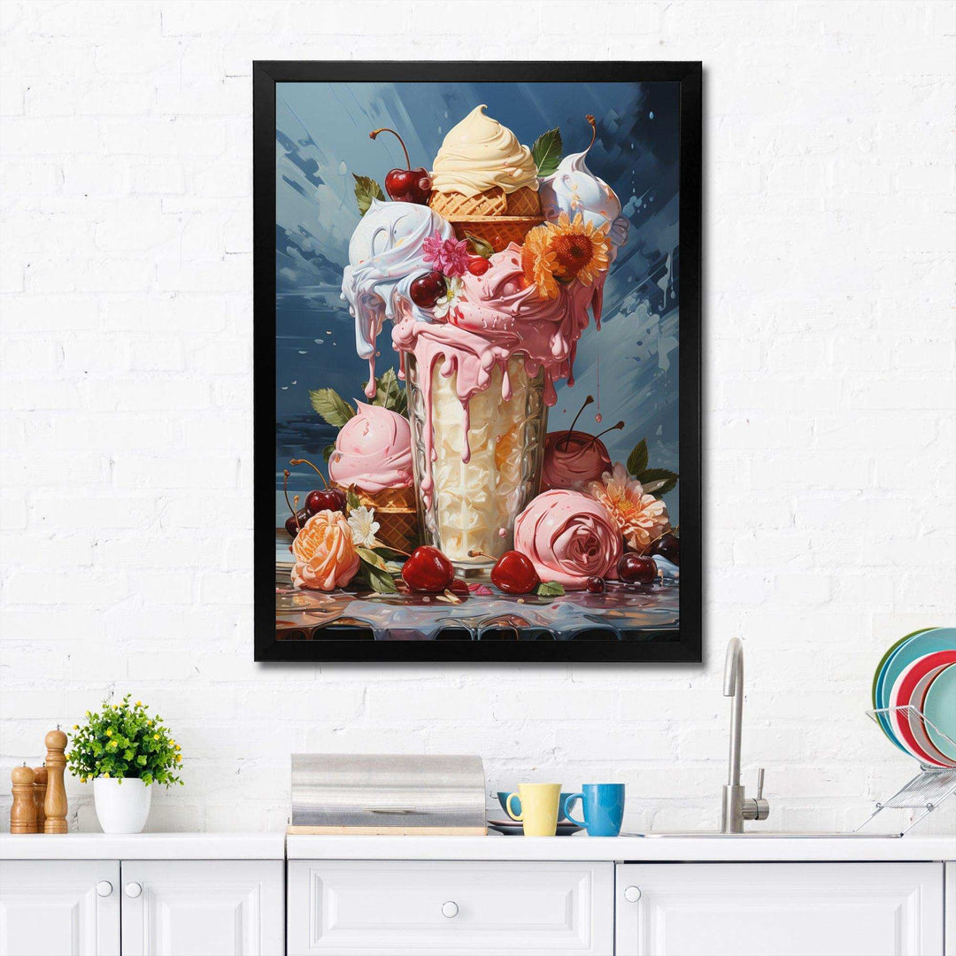 Food Ice Cream III - Food &amp; Beverage Canvas Wall Art