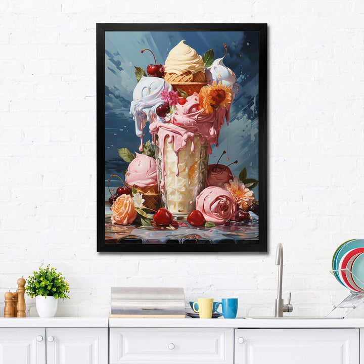 Food Ice Cream III - Food &amp; Beverage Canvas Wall Art