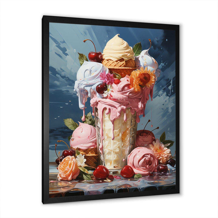 Food Ice Cream III - Food &amp; Beverage Canvas Wall Art