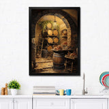 French Wine Cellar I - Food & Beverage Canvas Wall Art