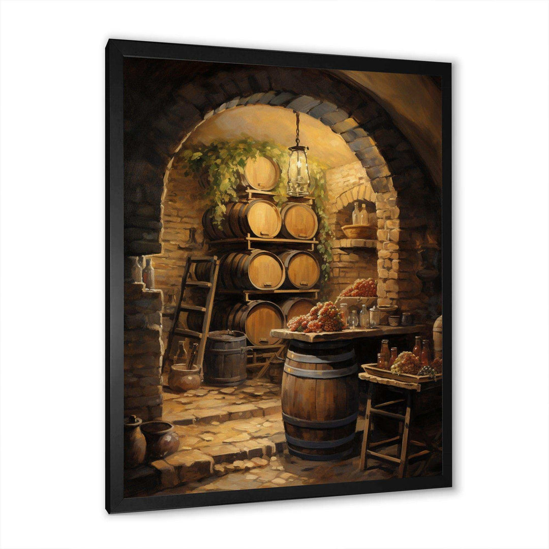 French Wine Cellar I - Food &amp; Beverage Canvas Wall Art