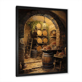 French Wine Cellar I - Food & Beverage Canvas Wall Art