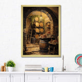 French Wine Cellar I - Food & Beverage Canvas Wall Art