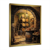 French Wine Cellar I - Food & Beverage Canvas Wall Art