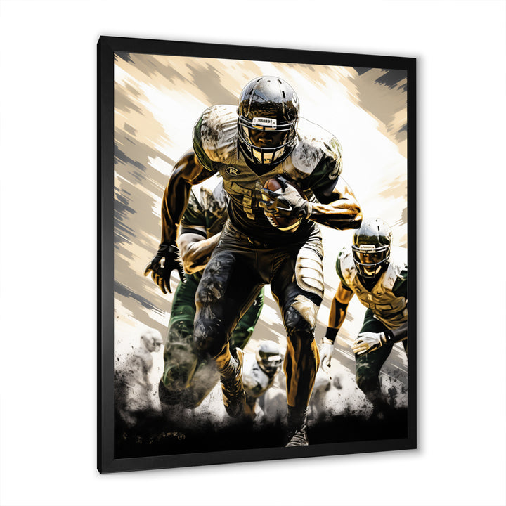 Football Gridiron Glory - Football Canvas Wall Art