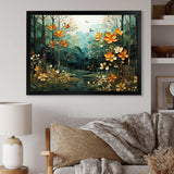 Forest Enchanted Canopy Patchwork II - Landscapes Canvas Wall Art