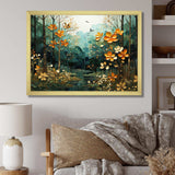 Forest Enchanted Canopy Patchwork II - Landscapes Canvas Wall Art