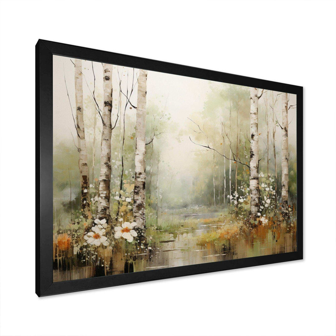 Minimalism Forest Woods II - Landscapes Canvas Wall Art