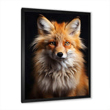 Orange Fox Guardian - Animals Canvas Wall Art