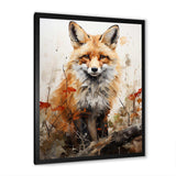 Fox Wilderness Observer - Animals Canvas Wall Art