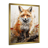 Fox Wilderness Observer - Animals Canvas Wall Art