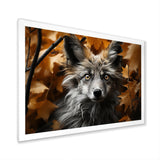 Fox Woodland Enigma - Fox Framed Canvas Art