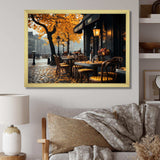 France Parisian Cafe Charm III - Landscapes Canvas Wall Art