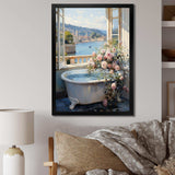 French Bathroom - Humor Canvas Wall Art