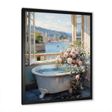 French Bathroom - Humor Canvas Wall Art