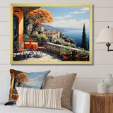 French Mediterranean Bliss In Provence III - Landscapes Canvas Wall Art