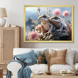 Frog Monochrome Landscape - Frog Home Decor Art
