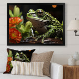 Frog Amphibian Serenade - Frog Bedroom Wall Art