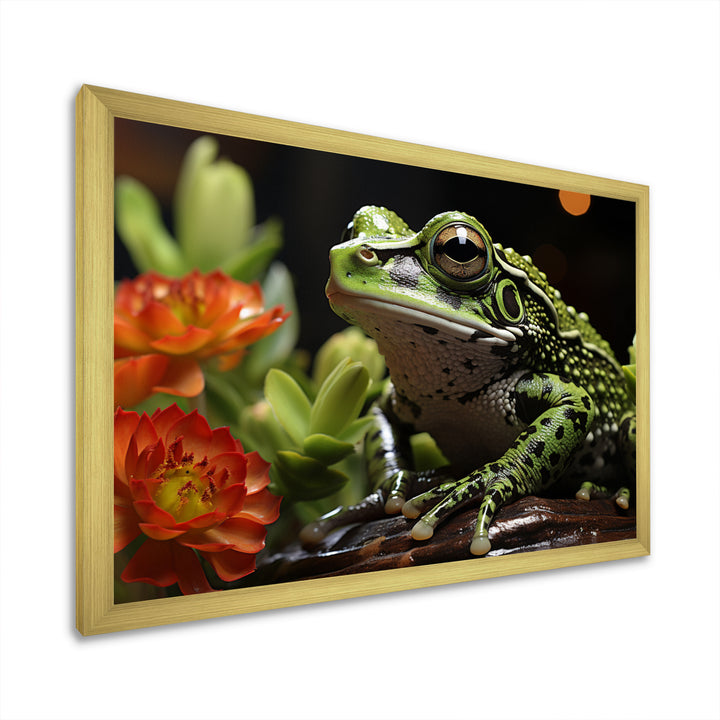 Frog Amphibian Serenade - Frog Bedroom Wall Art