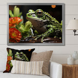 Frog Amphibian Serenade - Frog Bedroom Wall Art